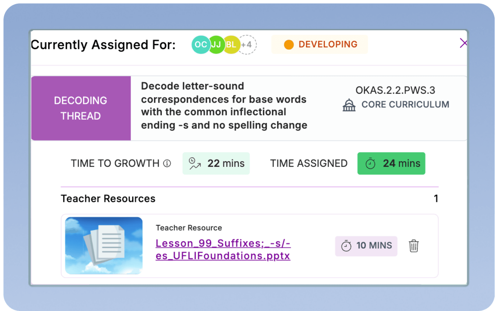Recommendations grouped by evidence, scope and sequence