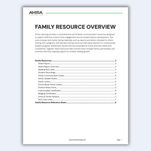 Family Resource Overview preview