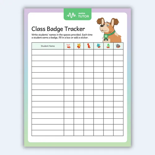 Class Badge Tracker preview