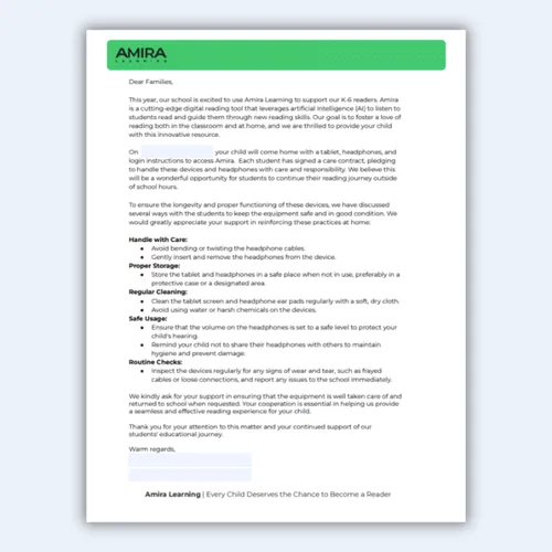 Tech Care Letter preview