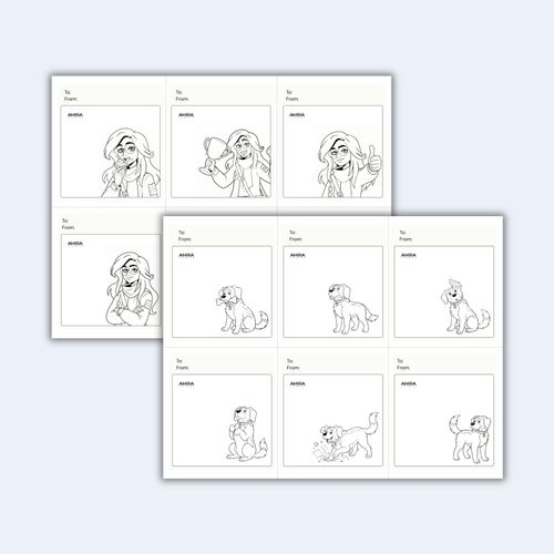 Blank Spot & Amira Cards preview