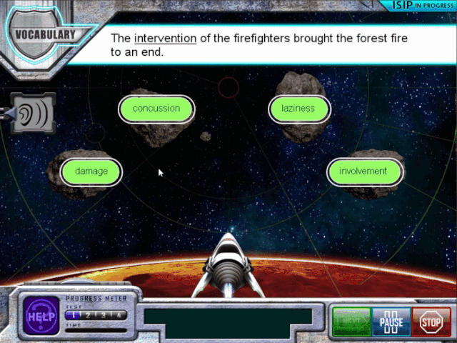 Istation Reading Space Game