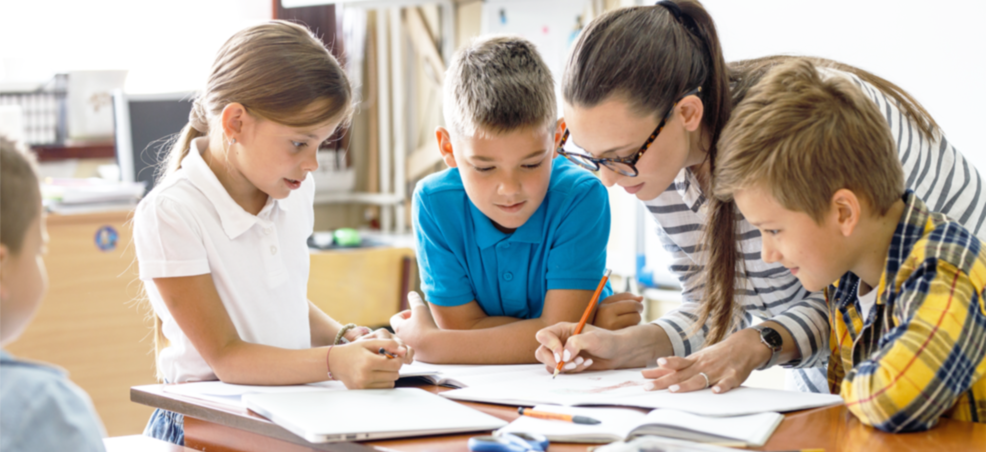 Teacher with small group