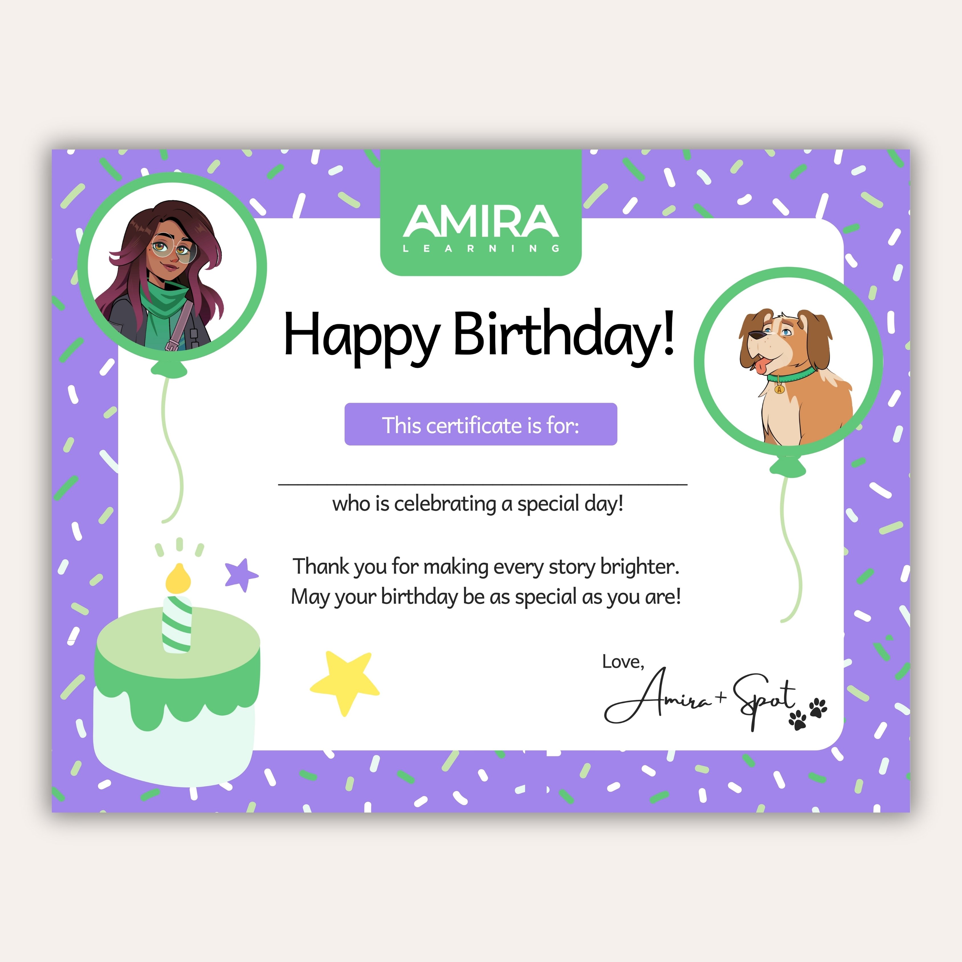 Birthday Certificate