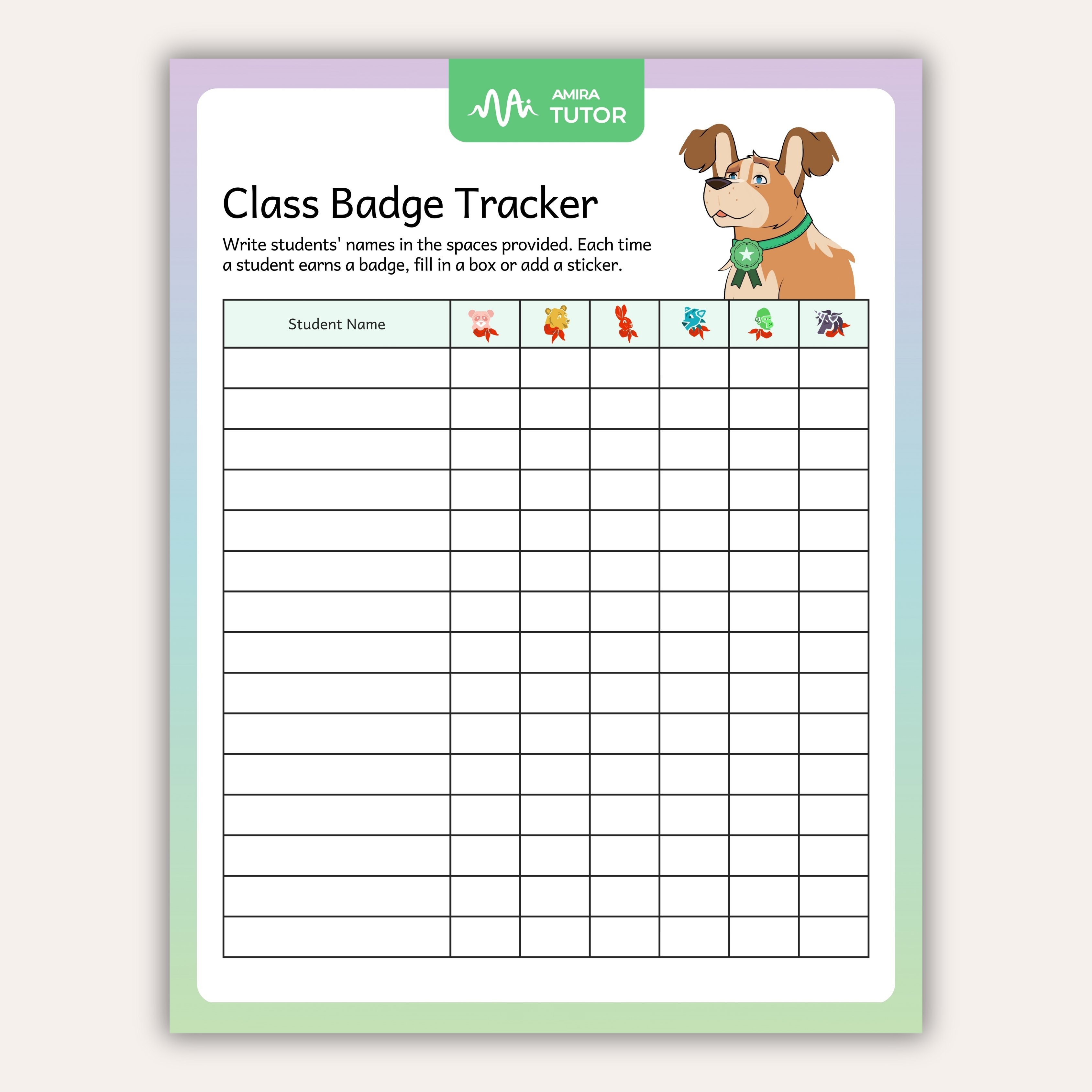 Class Badge Tracker Challenge